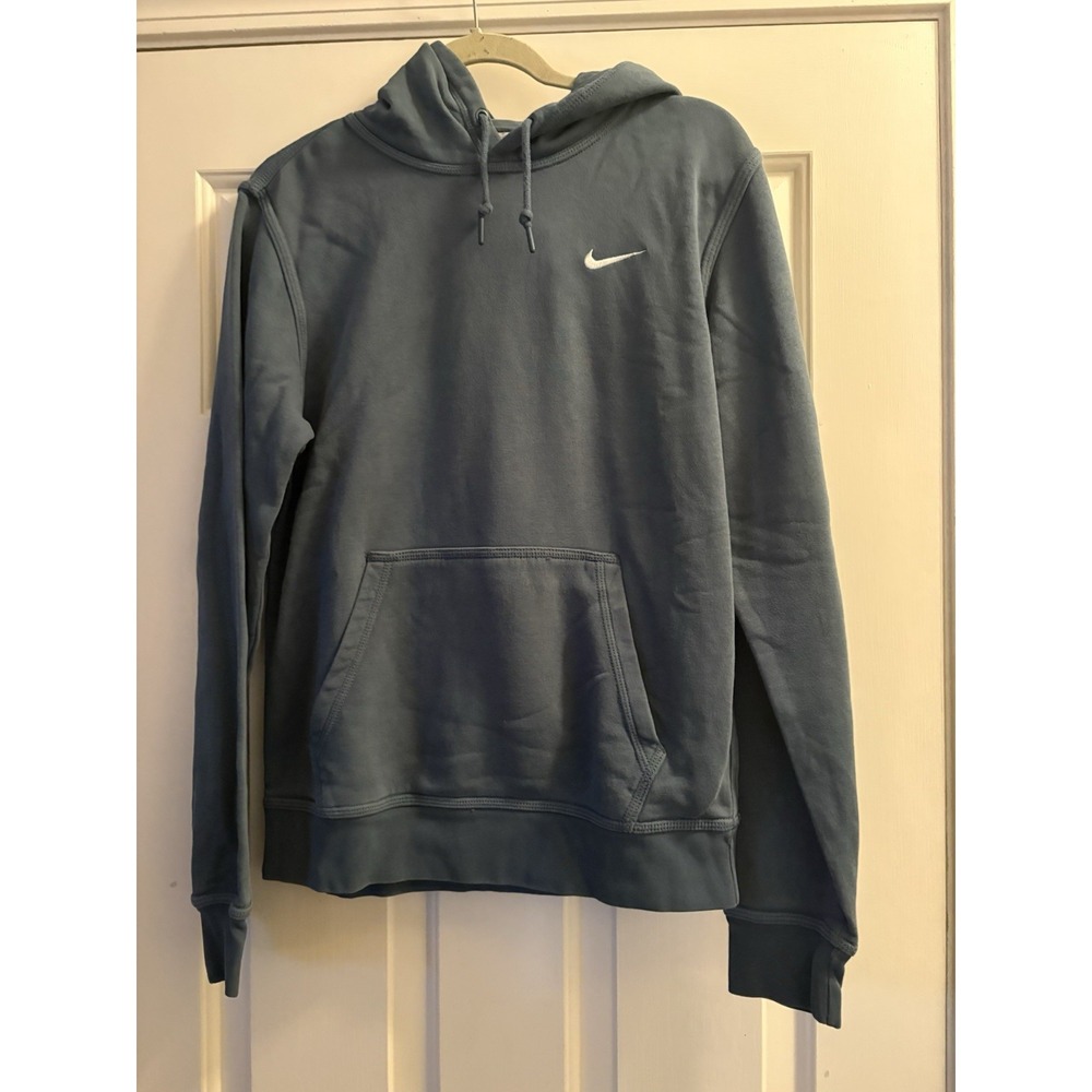 Nike Mens Sportswear Club Fleece Pullover Hoodie Deep Blue Green Sz Small